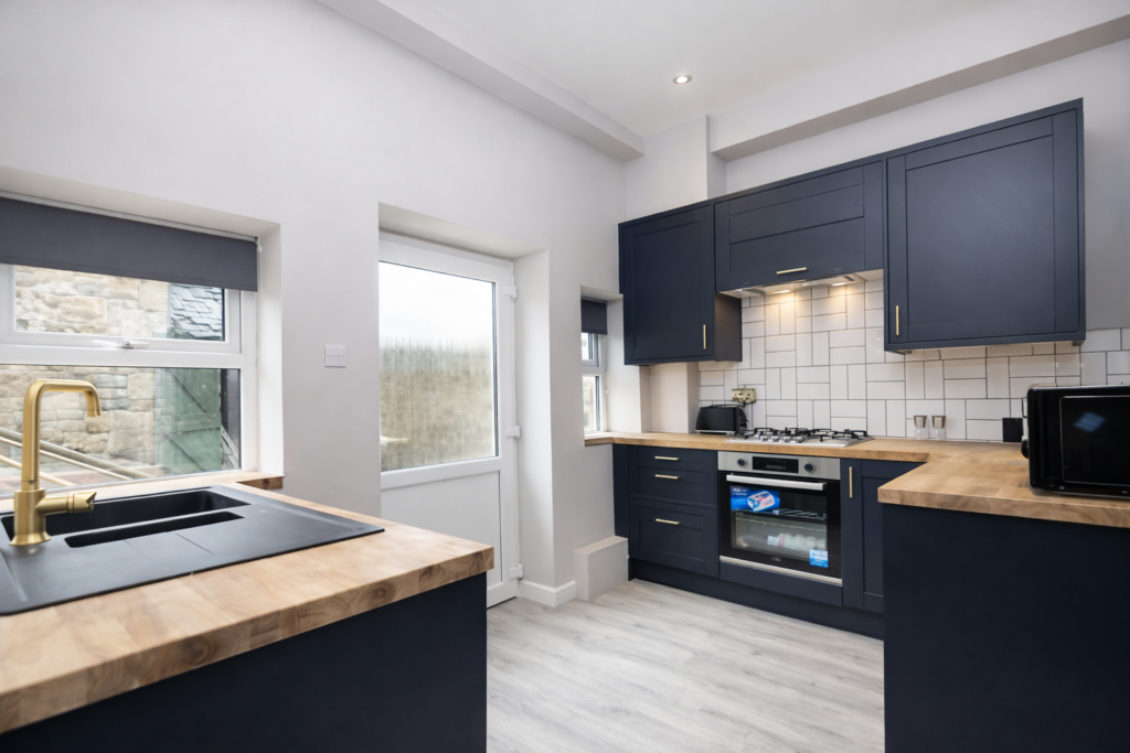 Serviced accommodation with fully equipped kitchens in Alnwick